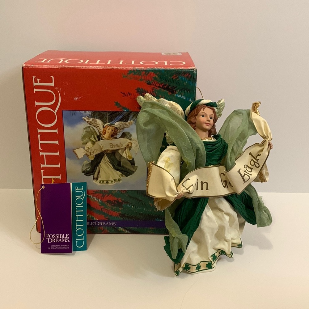 Possible dreams Irish angel ornament